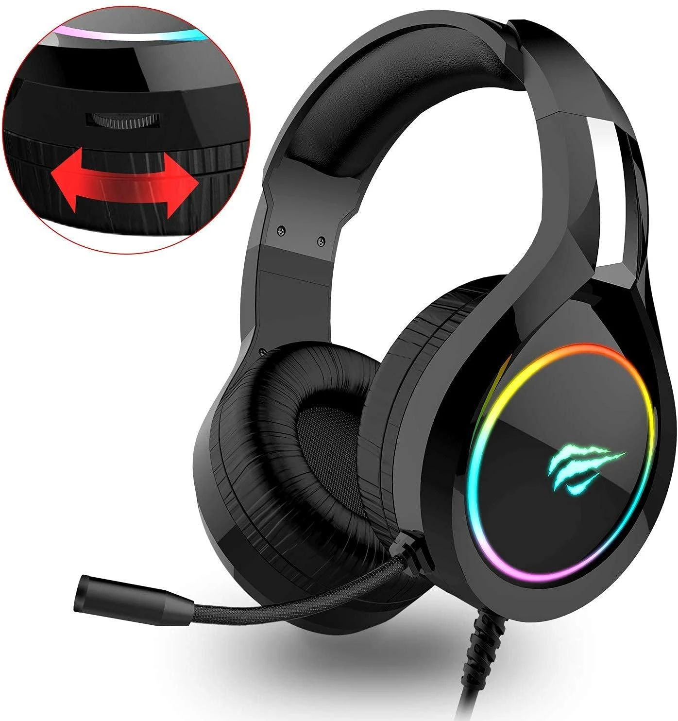 Havit gamenote H2232d RGB Gaming Headset with mic